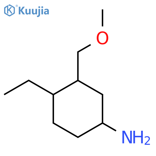 4-Ethyl-3-(methoxymethyl)cyclohexan-1-amine structure