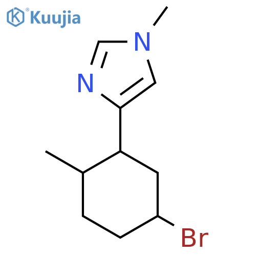 4-(5-bromo-2-methylcyclohexyl)-1-methyl-1H-imidazole structure