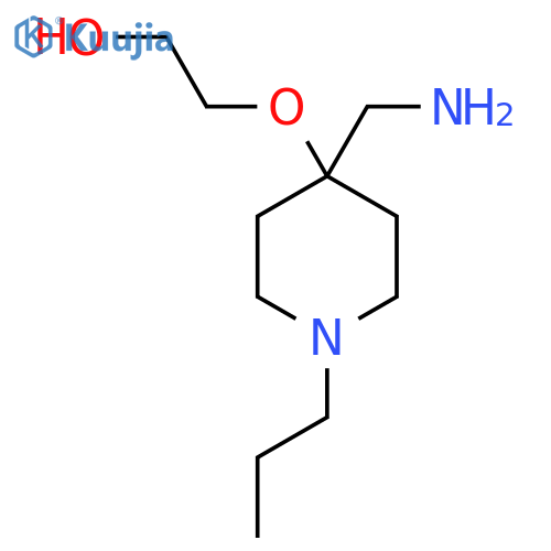 2-{4-(aminomethyl)-1-propylpiperidin-4-yloxy}ethan-1-ol structure