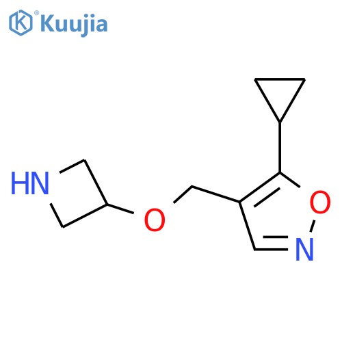 4-(azetidin-3-yloxy)methyl-5-cyclopropyl-1,2-oxazole structure