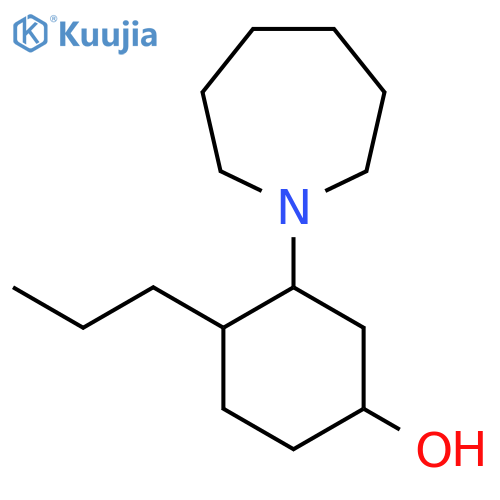 3-(Azepan-1-yl)-4-propylcyclohexan-1-ol structure
