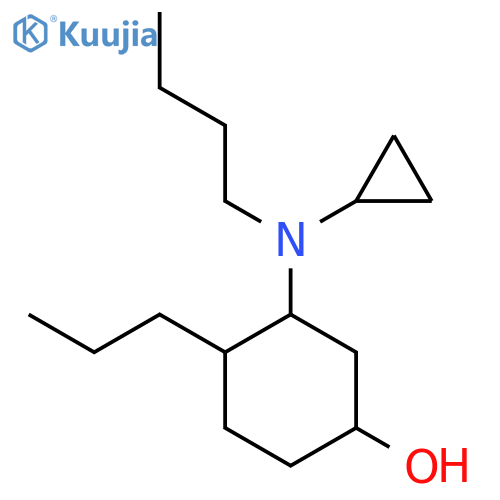 3-[Butyl(cyclopropyl)amino]-4-propylcyclohexan-1-ol structure