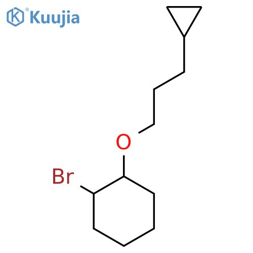 1-bromo-2-(3-cyclopropylpropoxy)cyclohexane structure