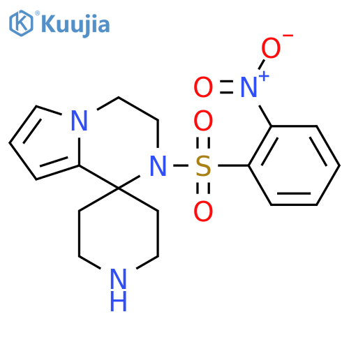 2'-(2-nitrobenzenesulfonyl)-3',4'-dihydro-2'H-spiro[piperidine-4,1'-pyrrolo[1,2-a]pyrazine] structure