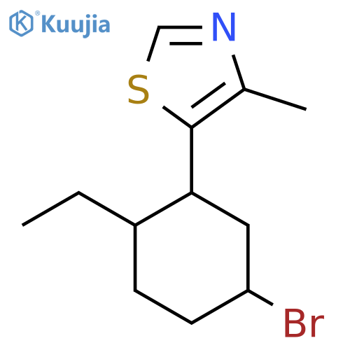 5-(5-Bromo-2-ethylcyclohexyl)-4-methyl-1,3-thiazole structure