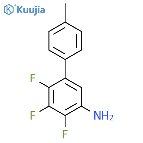 2,3,4-trifluoro-5-(4-methylphenyl)aniline structure