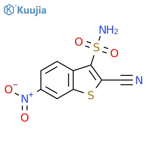 2-cyano-6-nitro-1-benzothiophene-3-sulfonamide structure
