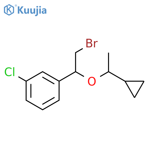 1-2-bromo-1-(1-cyclopropylethoxy)ethyl-3-chlorobenzene structure