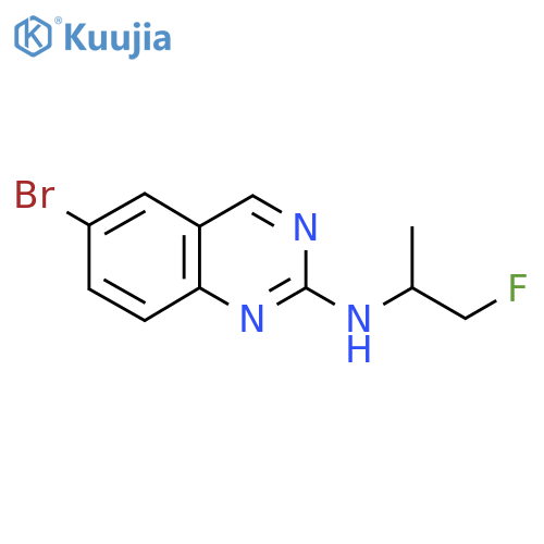 6-bromo-N-(1-fluoropropan-2-yl)quinazolin-2-amine structure