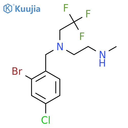 (2-bromo-4-chlorophenyl)methyl2-(methylamino)ethyl(2,2,2-trifluoroethyl)amine structure