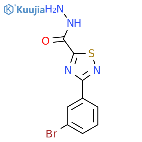 3-(3-bromophenyl)-1,2,4-thiadiazole-5-carbohydrazide structure