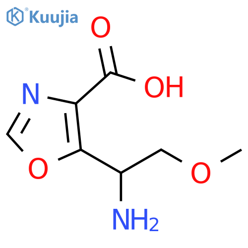 4-Oxazolecarboxylic acid, 5-(1-amino-2-methoxyethyl)- structure