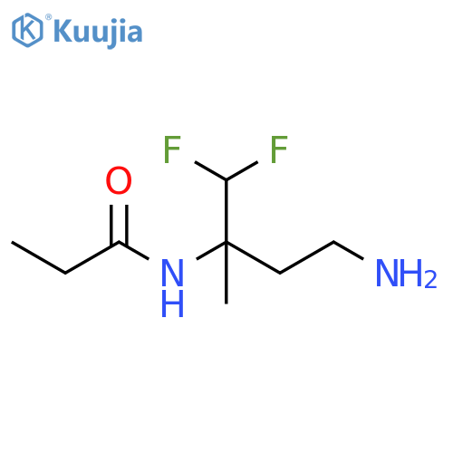 Propanamide, N-[3-amino-1-(difluoromethyl)-1-methylpropyl]- structure