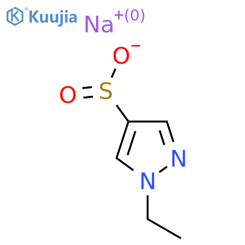sodium 1-ethyl-1H-pyrazole-4-sulfinate structure