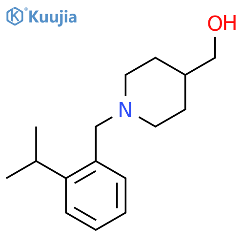 (1-{[2-(Propan-2-yl)phenyl]methyl}piperidin-4-yl)methanol structure