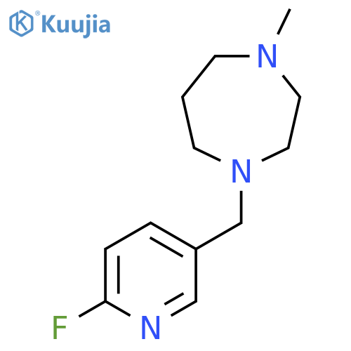 1-(6-fluoropyridin-3-yl)methyl-4-methyl-1,4-diazepane structure