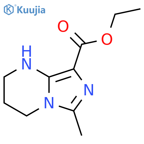 Imidazo[1,5-a]pyrimidine-8-carboxylic acid, 1,2,3,4-tetrahydro-6-methyl-, ethyl ester structure