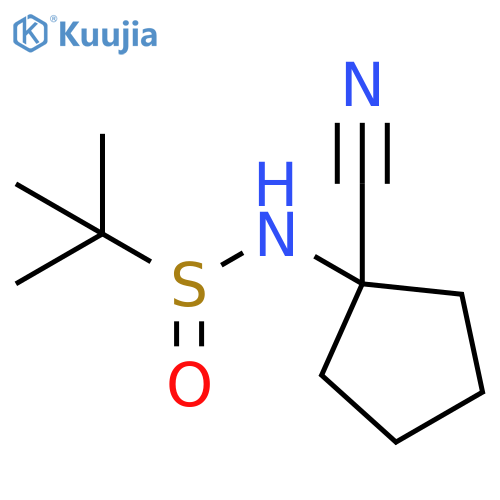 2-Propanesulfinamide, N-(1-cyanocyclopentyl)-2-methyl- structure