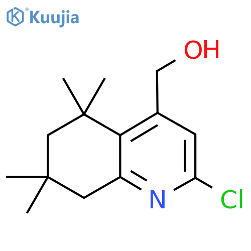 (2-chloro-5,5,7,7-tetramethyl-5,6,7,8-tetrahydroquinolin-4-yl)methanol structure