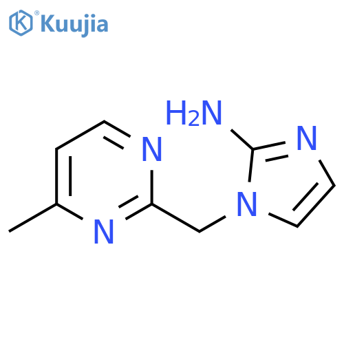 1-(4-methylpyrimidin-2-yl)methyl-1H-imidazol-2-amine structure