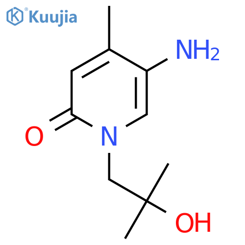 5-amino-1-(2-hydroxy-2-methylpropyl)-4-methyl-1,2-dihydropyridin-2-one structure