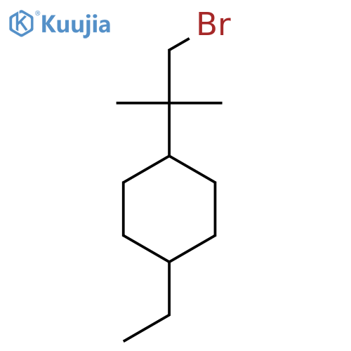 1-(1-bromo-2-methylpropan-2-yl)-4-ethylcyclohexane structure