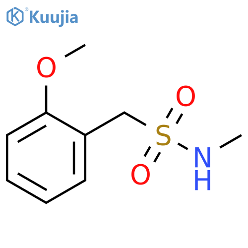 Benzenemethanesulfonamide, 2-methoxy-N-methyl- structure