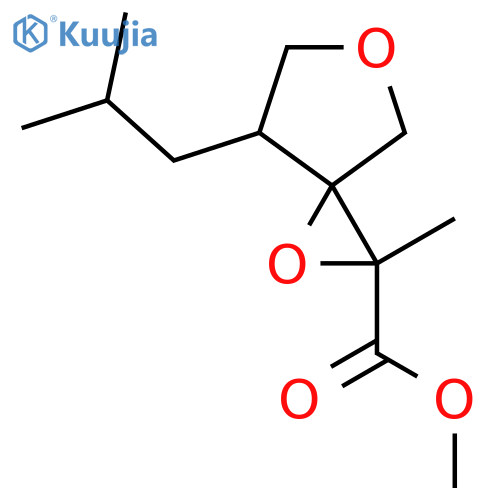Methyl 2-methyl-7-(2-methylpropyl)-1,5-dioxaspiro[2.4]heptane-2-carboxylate structure