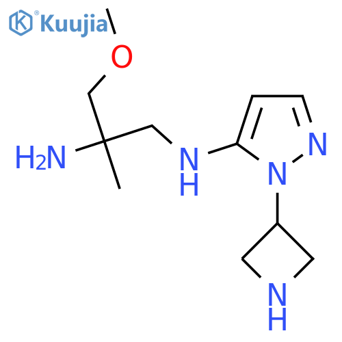 N1-1-(azetidin-3-yl)-1H-pyrazol-5-yl-3-methoxy-2-methylpropane-1,2-diamine structure