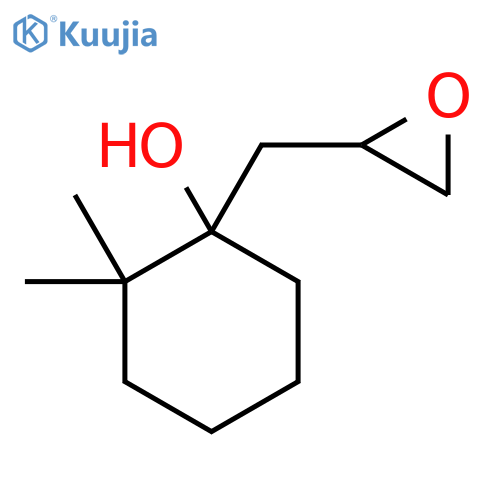 2,2-Dimethyl-1-[(oxiran-2-yl)methyl]cyclohexan-1-ol structure