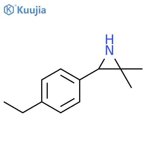 Aziridine, 3-(4-ethylphenyl)-2,2-dimethyl- structure
