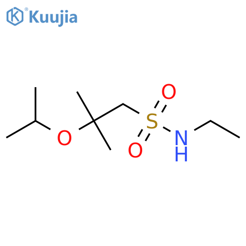 N-ethyl-2-methyl-2-(propan-2-yloxy)propane-1-sulfonamide structure