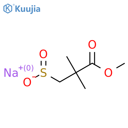 Sodium 3-methoxy-2,2-dimethyl-3-oxopropane-1-sulfinate structure