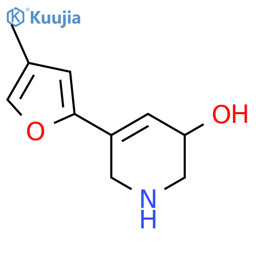 5-(4-Methylfuran-2-yl)-1,2,3,6-tetrahydropyridin-3-ol structure