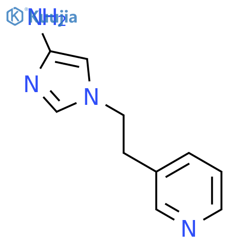 1-2-(pyridin-3-yl)ethyl-1H-imidazol-4-amine structure
