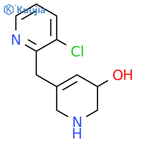 5-[(3-Chloropyridin-2-yl)methyl]-1,2,3,6-tetrahydropyridin-3-ol structure