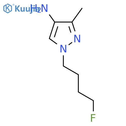 1-(4-fluorobutyl)-3-methyl-1H-pyrazol-4-amine structure
