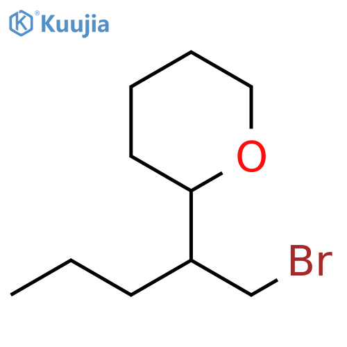 2H-Pyran, 2-[1-(bromomethyl)butyl]tetrahydro- structure