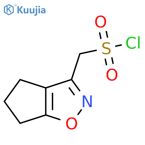 {4H,5H,6H-cyclopentad1,2oxazol-3-yl}methanesulfonyl chloride structure