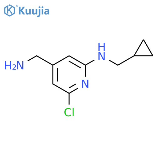 4-Pyridinemethanamine, 2-chloro-6-(cyclopropylmethylamino)- structure