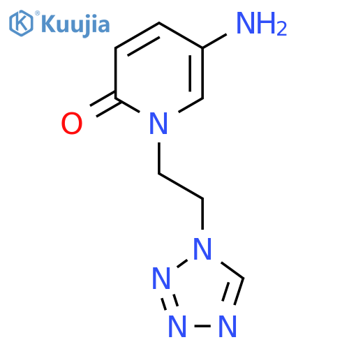 5-amino-1-2-(1H-1,2,3,4-tetrazol-1-yl)ethyl-1,2-dihydropyridin-2-one structure