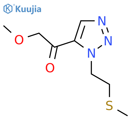 2-methoxy-1-{1-[2-(methylsulfanyl)ethyl]-1H-1,2,3-triazol-5-yl}ethan-1-one structure