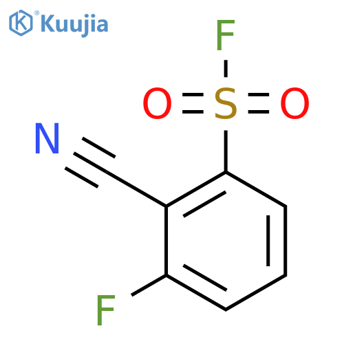 2-Cyano-3-fluorobenzene-1-sulfonyl fluoride structure