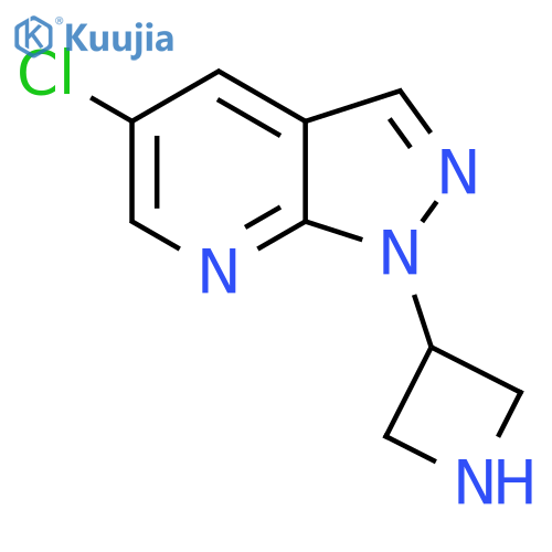 3-{5-chloro-1H-pyrazolo3,4-bpyridin-1-yl}azetidine structure