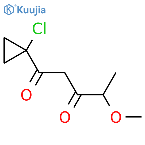 1-(1-chlorocyclopropyl)-4-methoxypentane-1,3-dione structure