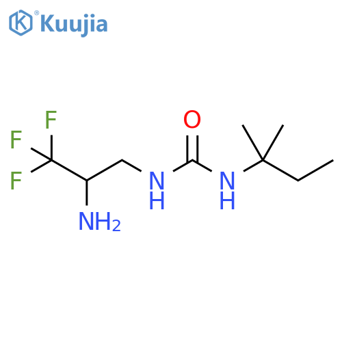 Urea, N-(2-amino-3,3,3-trifluoropropyl)-N'-(1,1-dimethylpropyl)- structure