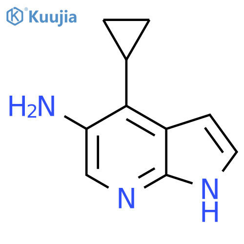 4-cyclopropyl-1H-pyrrolo[2,3-b]pyridin-5-amine structure
