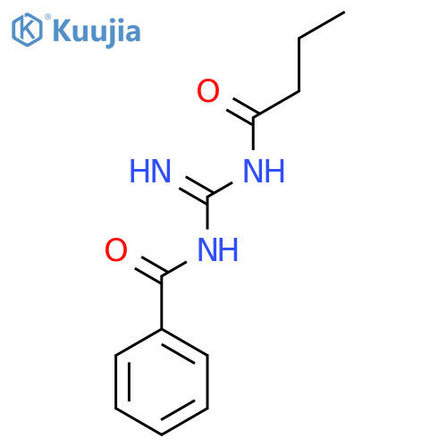 N-[(phenylformamido)methanimidoyl]butanamide structure