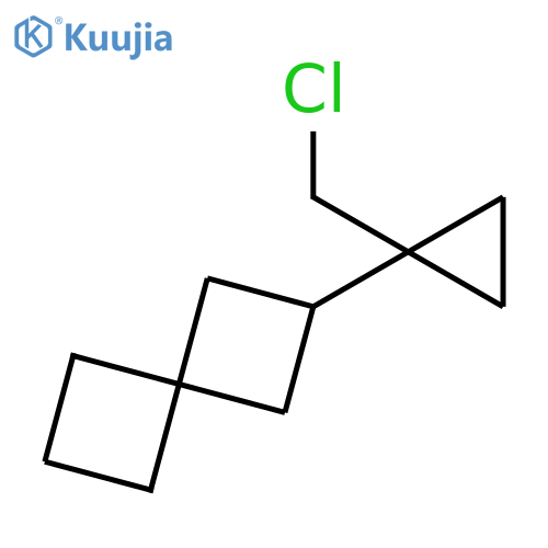 Spiro[3.3]heptane, 2-[1-(chloromethyl)cyclopropyl]- structure