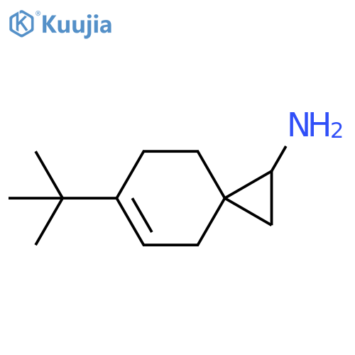 Spiro[2.5]oct-5-en-1-amine, 6-(1,1-dimethylethyl)- structure